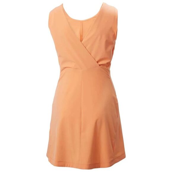 Helly Hansen Vik Dress Orange V-Back A-Line Sleeveless Sporty Summer Pockets M - Picture 16 of 16